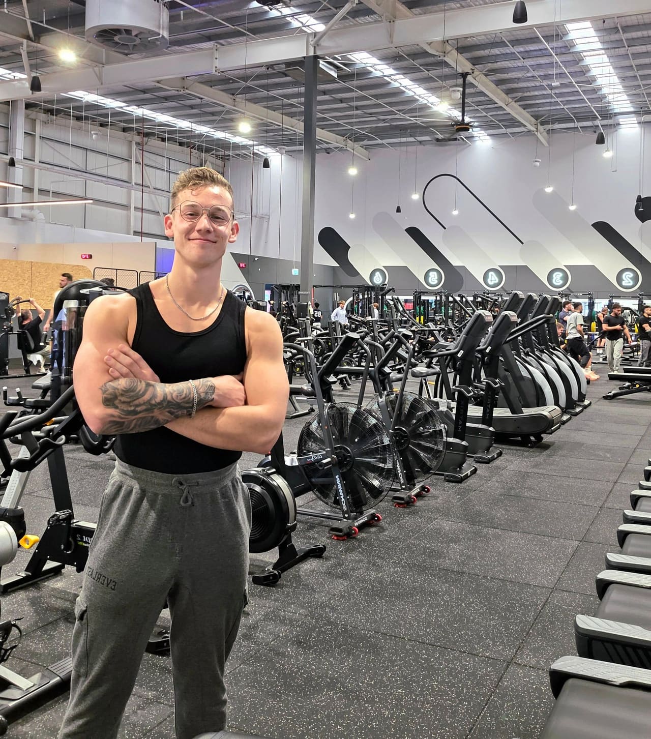 Matthew Totton, FITLY's coach, in the gym
